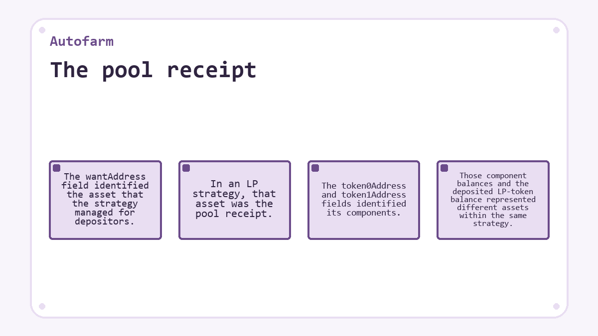 Autofarm - The pool receipt - illustration